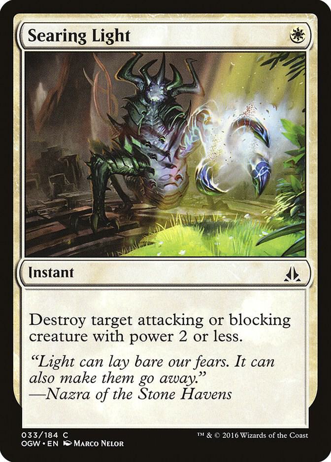 Searing Light 33 card from Oath of the Gatewatch