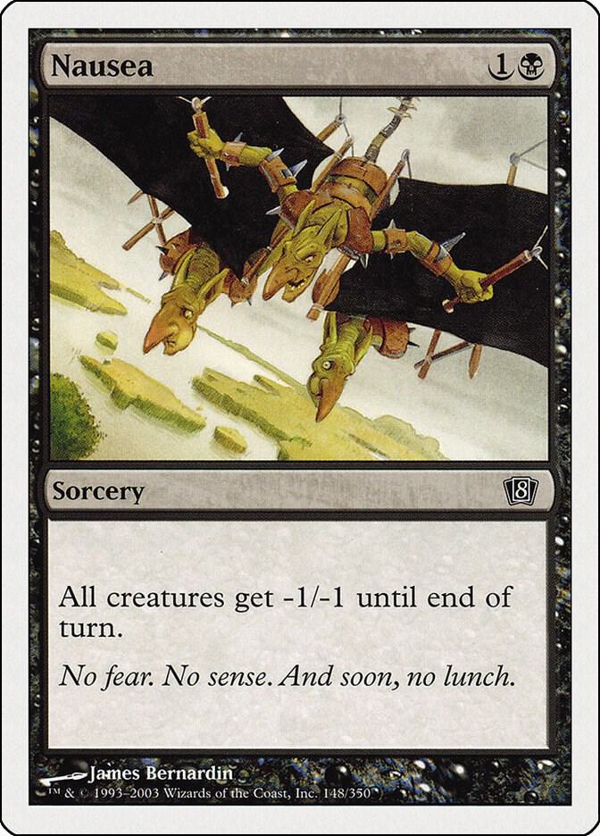 Nausea 148 card from 8th Edition