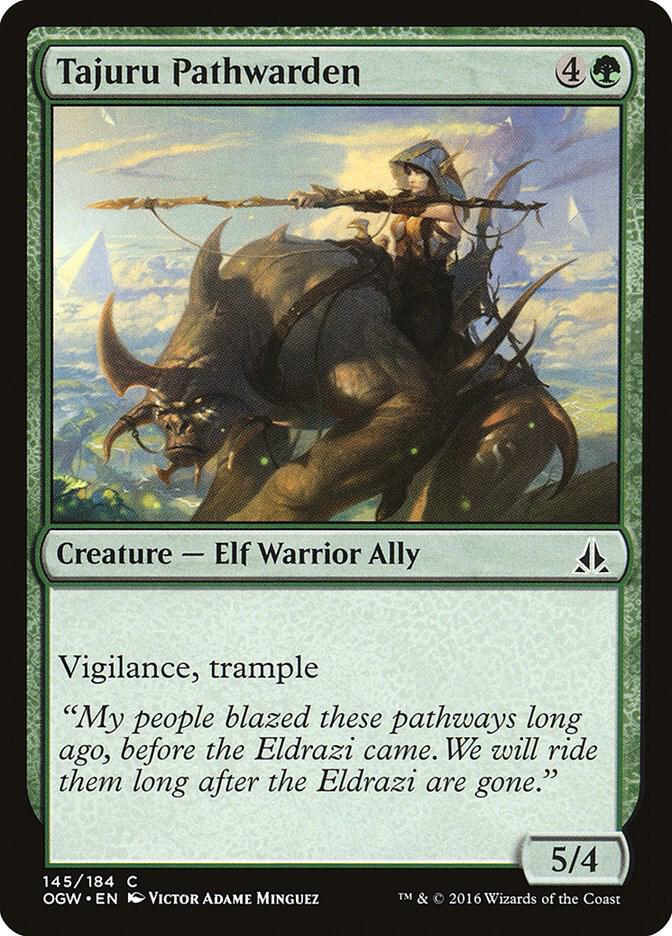 Tajuru Pathwarden 145 card from Oath of the Gatewatch