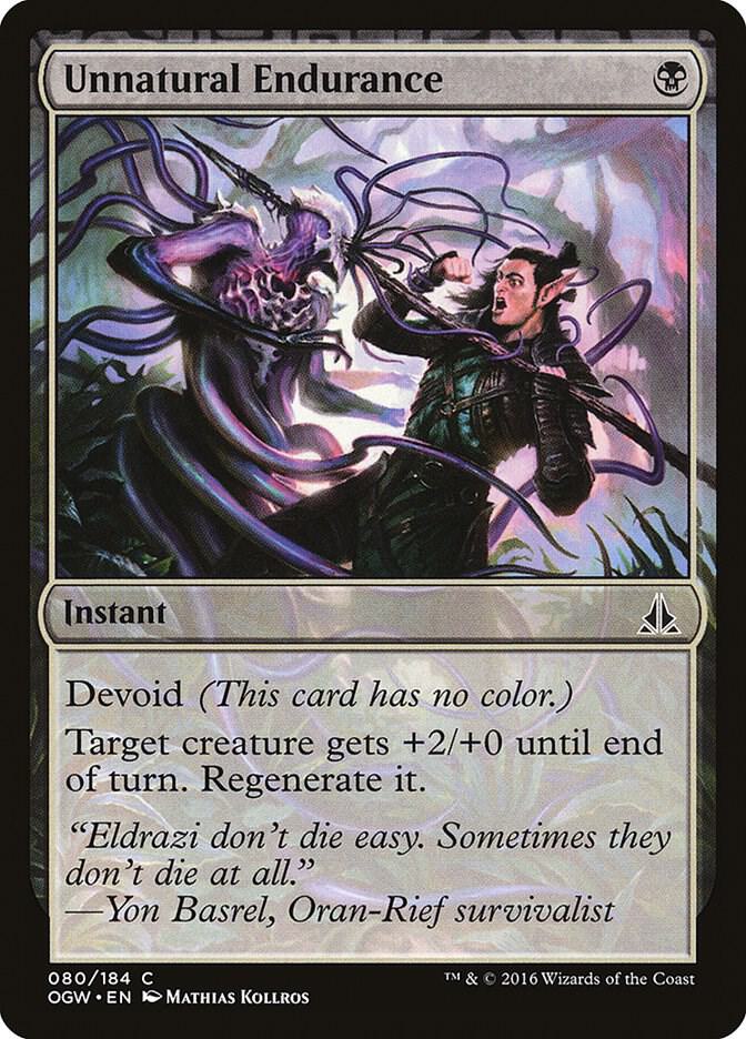 Unnatural Endurance 80 card from Oath of the Gatewatch