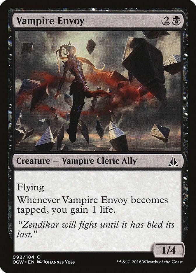 Vampire Envoy 92 card from Oath of the Gatewatch