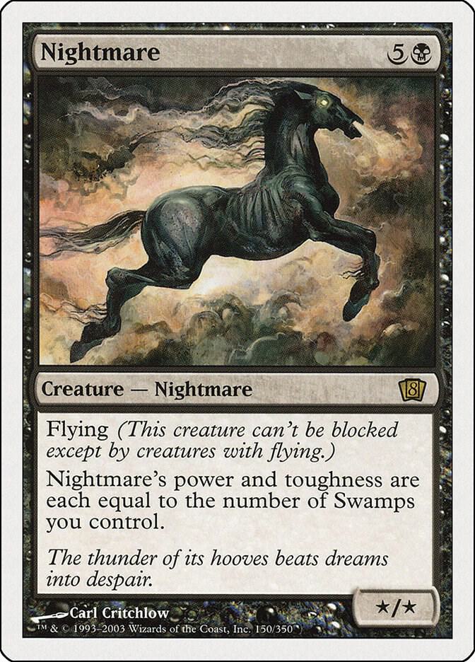 Nightmare 150 card from 8th Edition