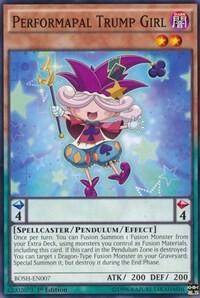 Performapal Trump Girl BOSH-EN007 card from Breakers of Shadow