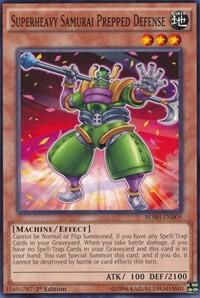 Superheavy Samurai Prepped Defense BOSH-EN009 card from Breakers of Shadow