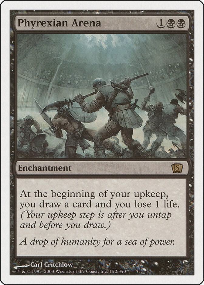 Phyrexian Arena 152 card from 8th Edition