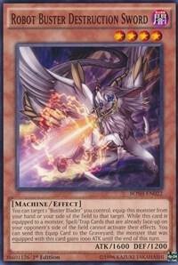 Robot Buster Destruction Sword BOSH-EN022 card from Breakers of Shadow