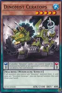 Dinomist Ceratops BOSH-EN028 card from Breakers of Shadow