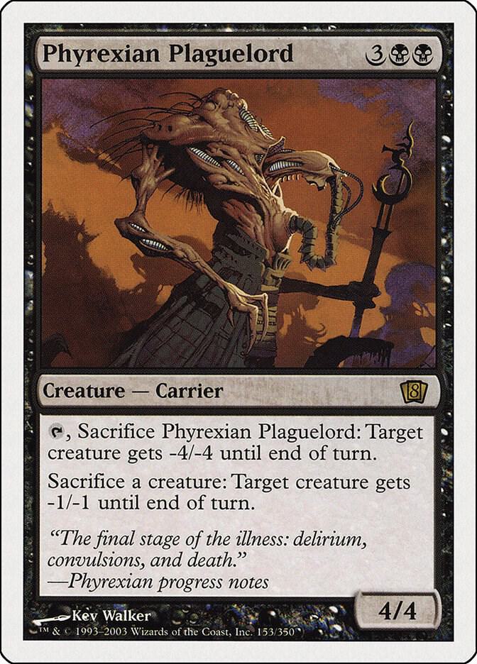 Phyrexian Plaguelord 153 card from 8th Edition
