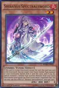 Shiranui Spectralsword BOSH-EN031 card from Breakers of Shadow
