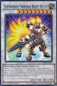 Superheavy Samurai Beast Kyubi BOSH-EN048 card from Breakers of Shadow