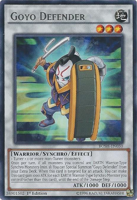 Goyo Defender BOSH-EN050 card from Breakers of Shadow