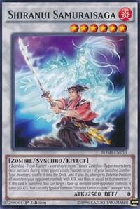 Shiranui Samuraisaga BOSH-EN053 card from Breakers of Shadow