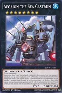Aegaion the Sea Castrum BOSH-EN055 card from Breakers of Shadow