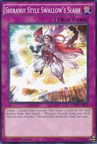 Shiranui Style Swallow's Slash BOSH-EN075 card from Breakers of Shadow