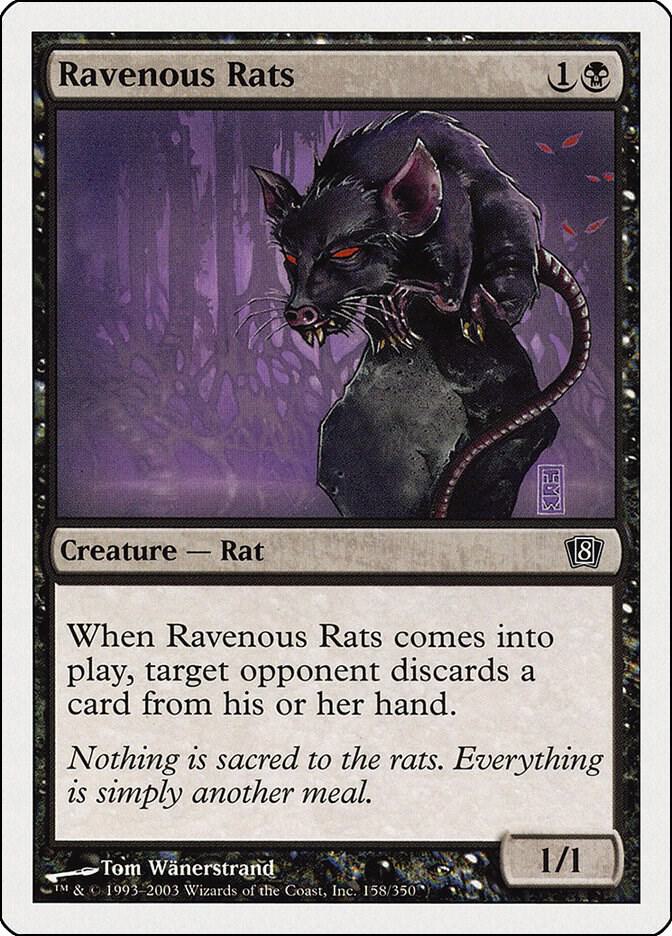Ravenous Rats 158 card from 8th Edition