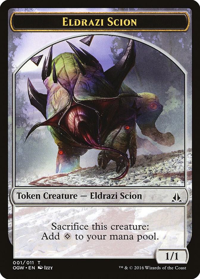 Eldrazi Scion Token 1 card from Oath of the Gatewatch