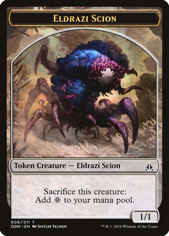 Eldrazi Scion Token 6 card from Oath of the Gatewatch