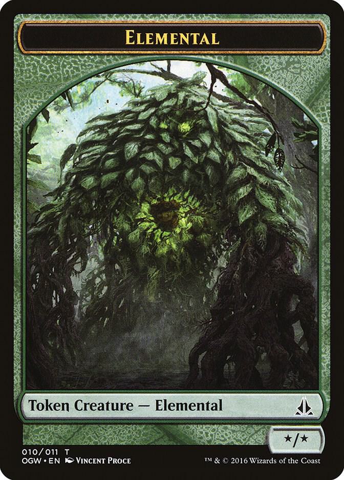Elemental Token 10 card from Oath of the Gatewatch