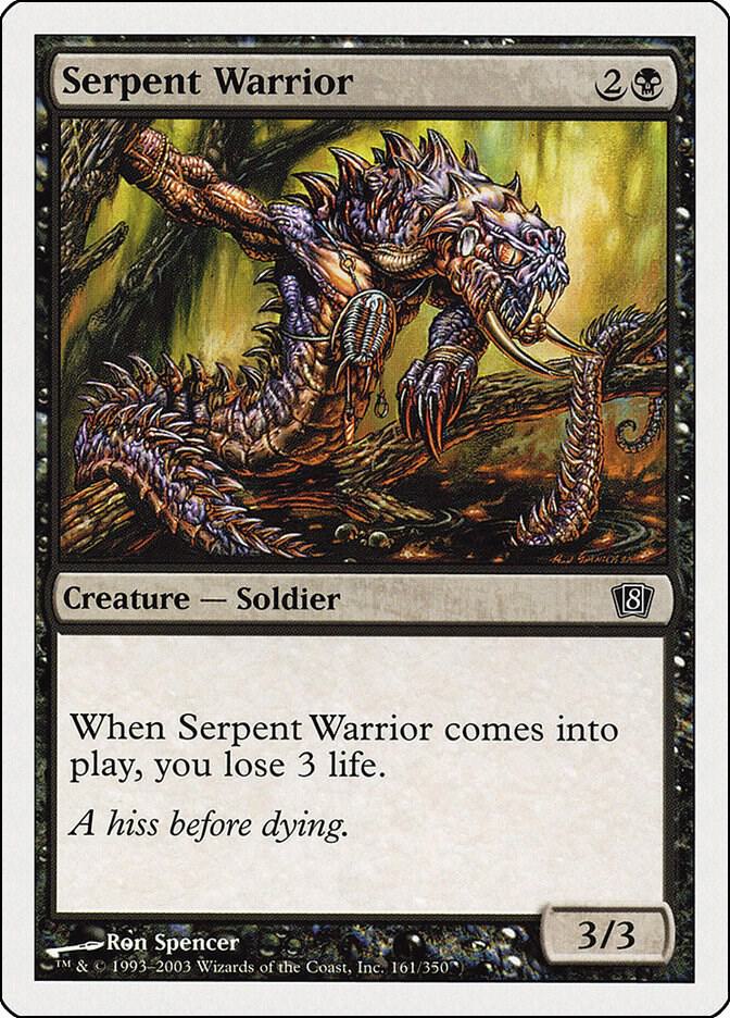 Serpent Warrior 161 card from 8th Edition