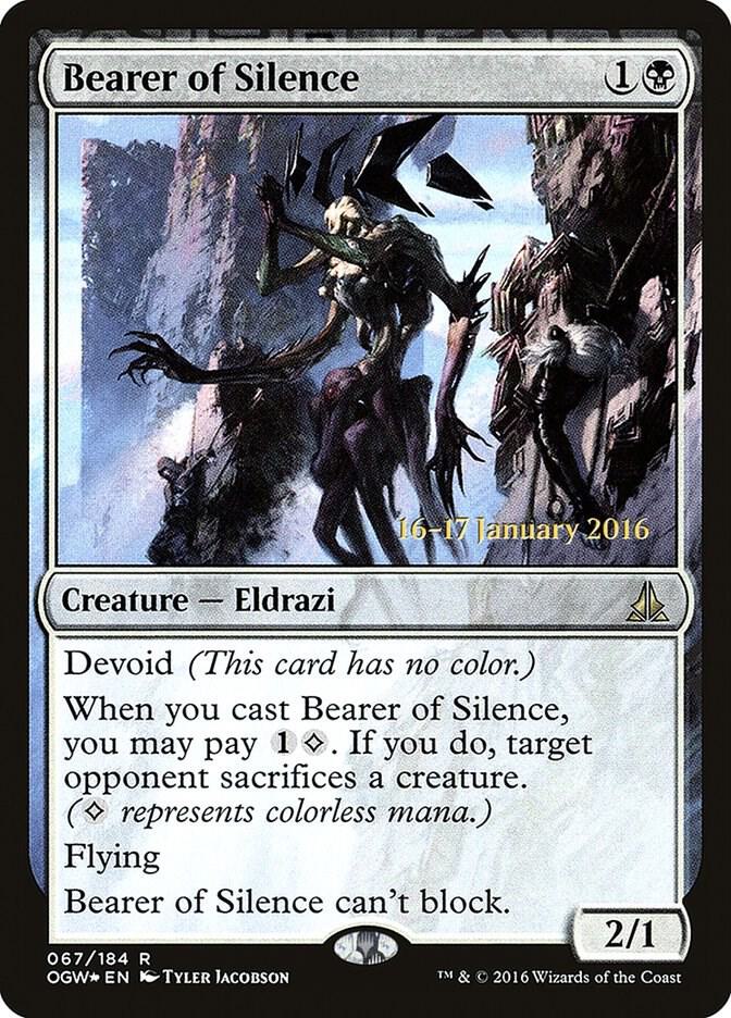 Bearer of Silence 67 card from Prerelease Cards