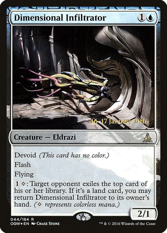 Dimensional Infiltrator 44 card from Prerelease Cards