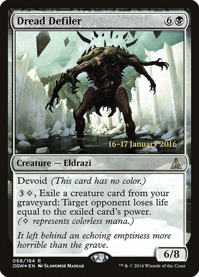 Dread Defiler 68 card from Prerelease Cards