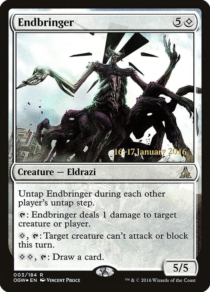Endbringer 3 card from Prerelease Cards