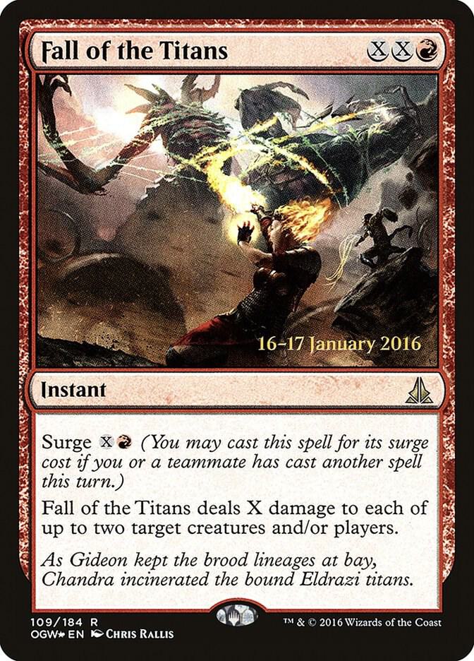 Fall of the Titans 109 card from Prerelease Cards