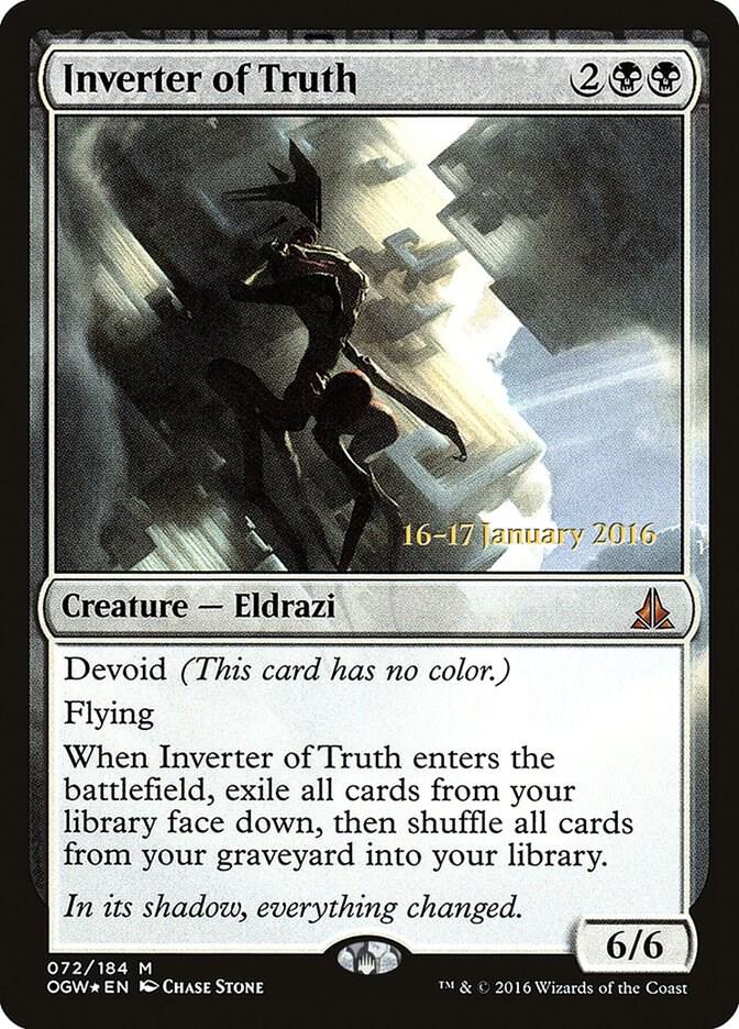 Inverter of Truth 72 card from Prerelease Cards