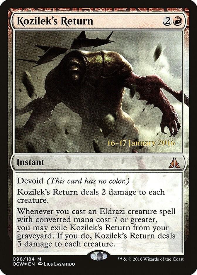 Kozilek's Return 98 card from Prerelease Cards