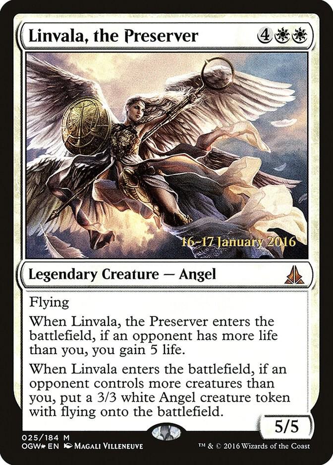 Linvala, the Preserver 25 card from Prerelease Cards