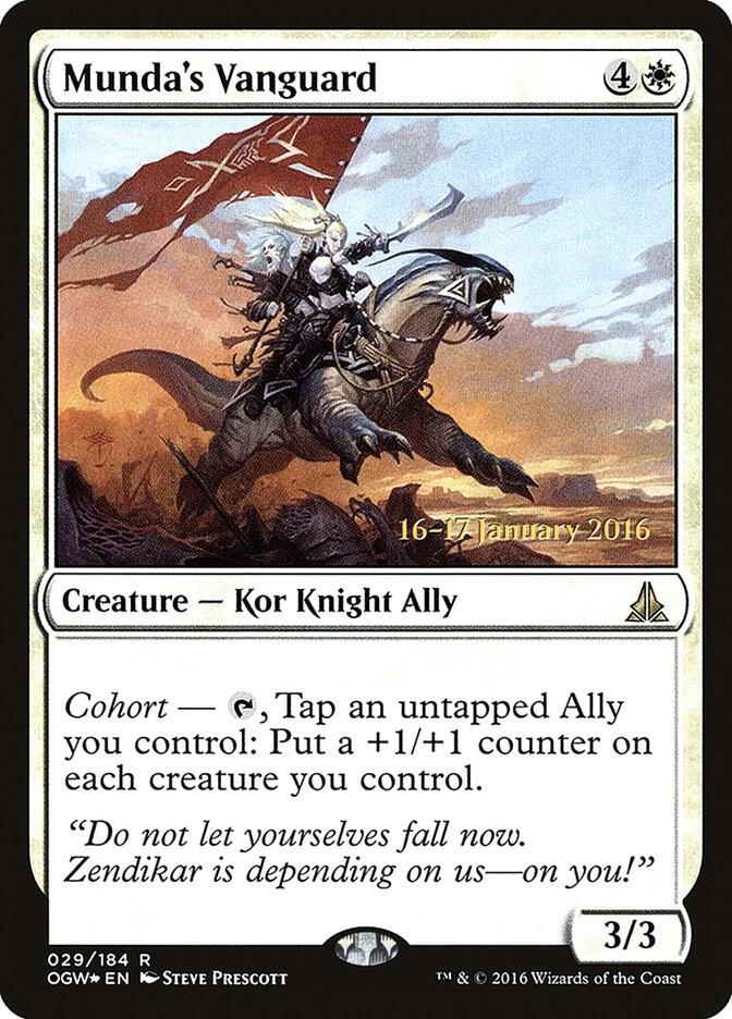 Munda's Vanguard 29 card from Prerelease Cards