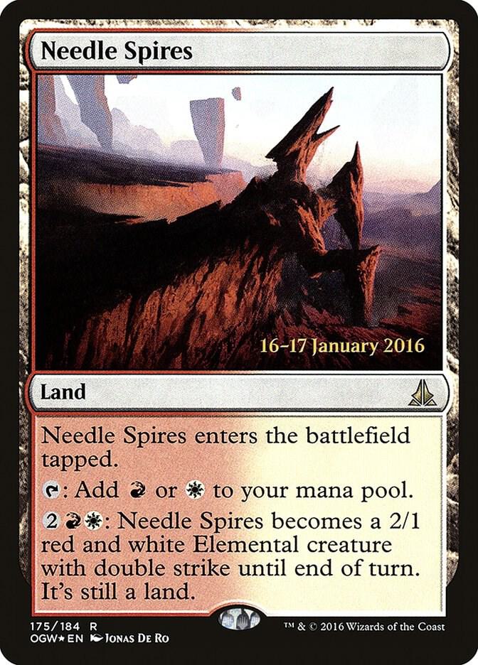 Needle Spires 175 card from Prerelease Cards
