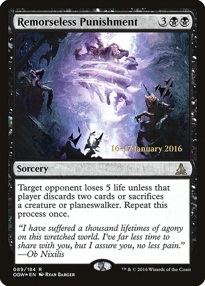 Remorseless Punishment 89 card from Prerelease Cards