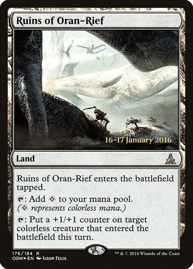 Ruins of Oran-Rief 176 card from Prerelease Cards
