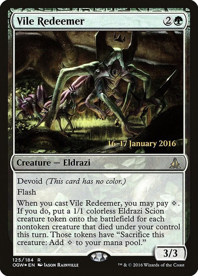 Vile Redeemer 125 card from Prerelease Cards