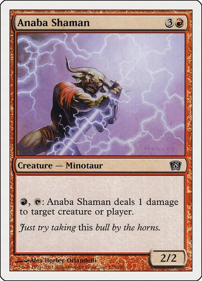 Anaba Shaman 175 card from 8th Edition