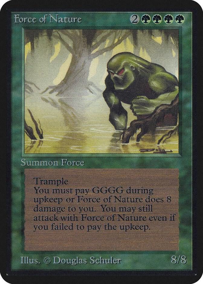 Force of Nature card from Alpha Edition