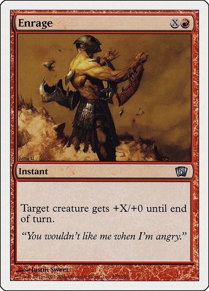Enrage 185 card from 8th Edition