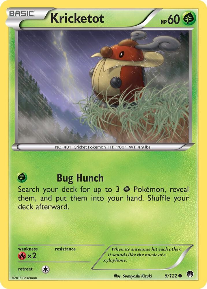 Kricketot 5/122 card from XY - BREAKpoint