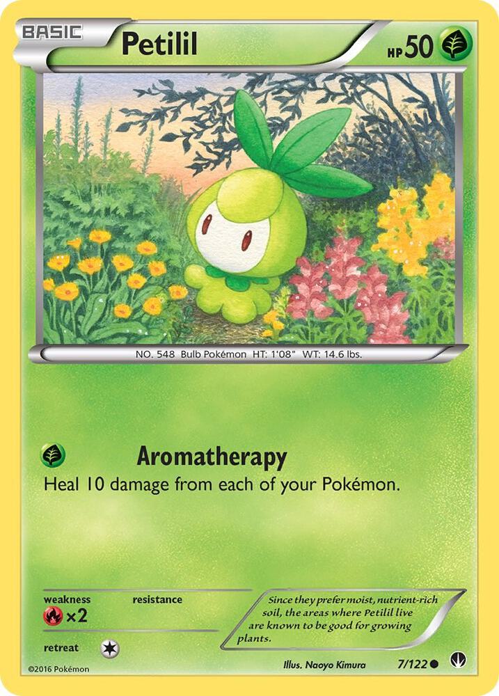 Petilil 7/122 card from XY - BREAKpoint