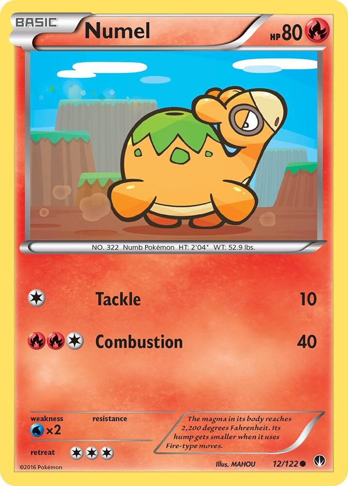 Numel 12/122 card from XY - BREAKpoint