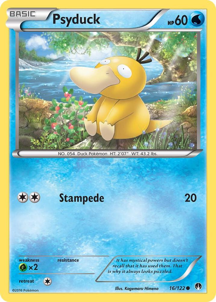 Psyduck 16/122 card from XY - BREAKpoint
