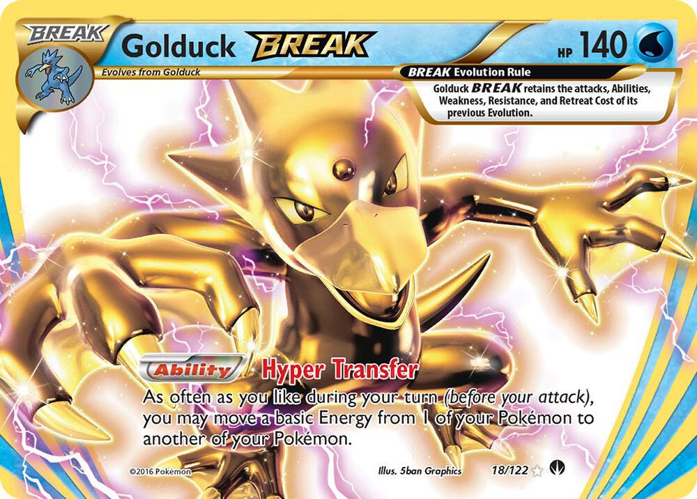 Golduck BREAK 18/122 card from XY - BREAKpoint