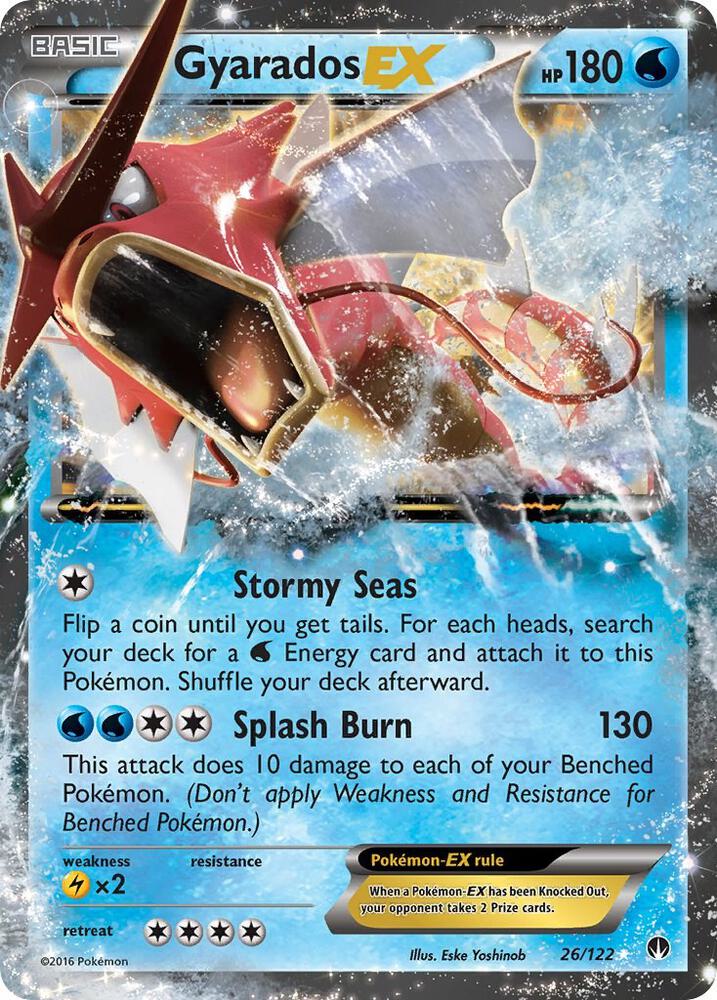 Gyarados EX 26/122 card from XY - BREAKpoint