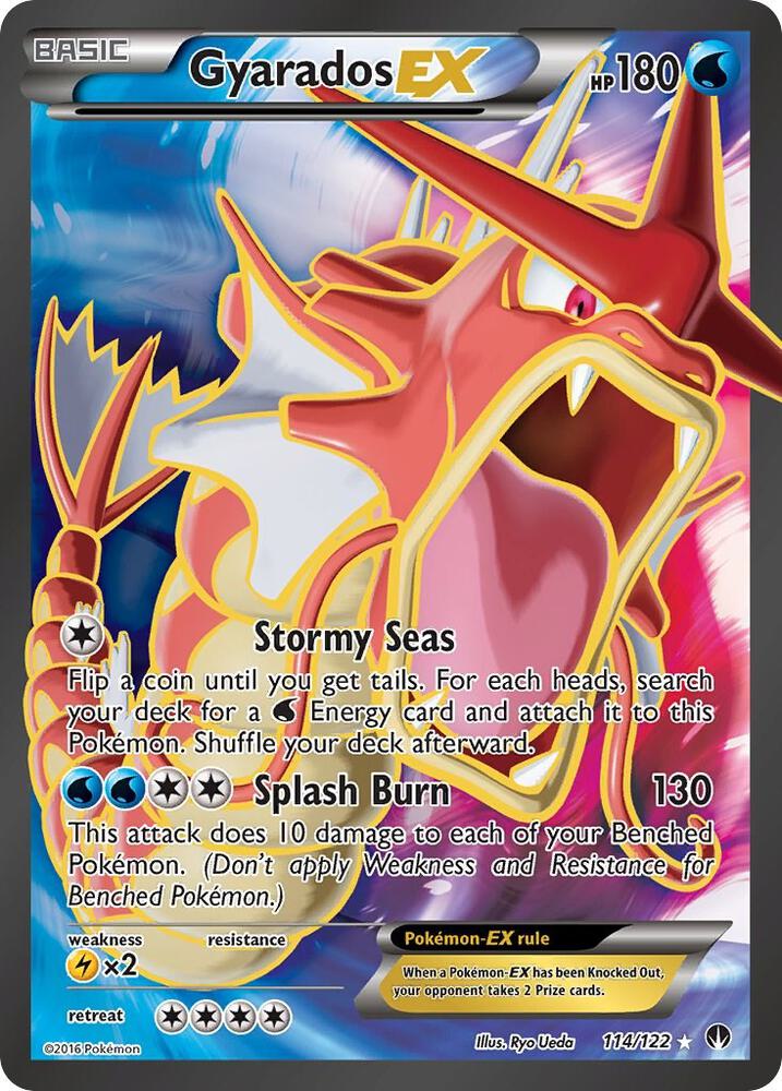 Gyarados EX (Full Art) 114/122 card from XY - BREAKpoint