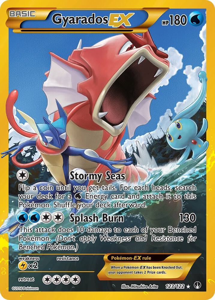 Gyarados EX (Secret) 123/122 card from XY - BREAKpoint