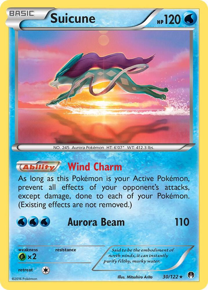 Suicune 30/122 card from XY - BREAKpoint