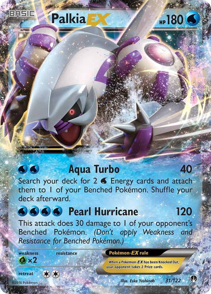 Palkia EX 31/122 card from XY - BREAKpoint