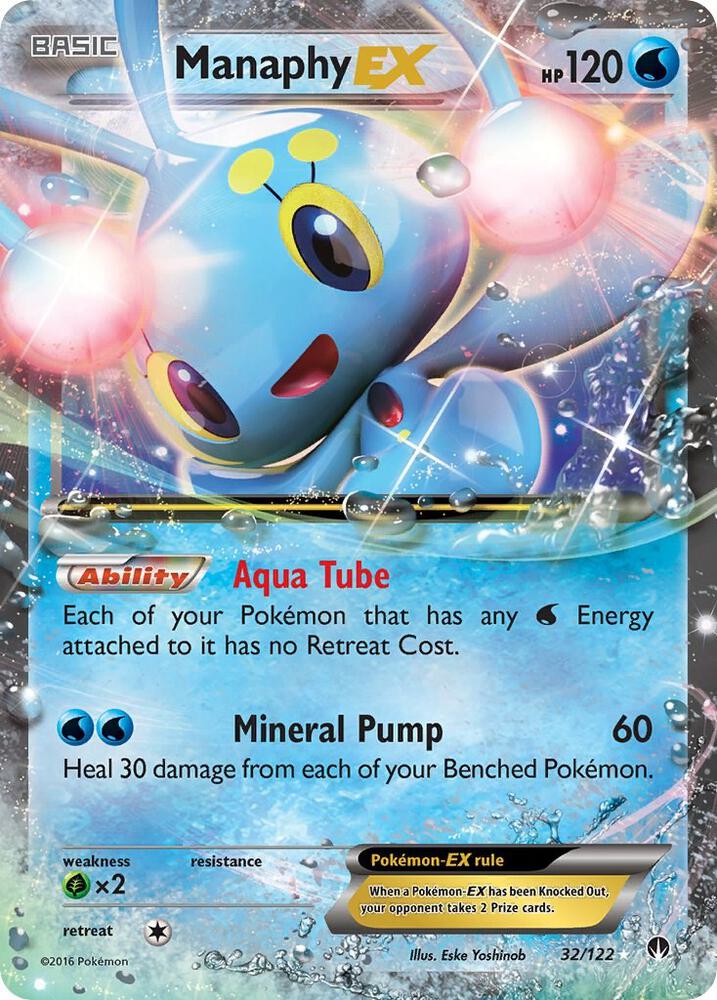 Manaphy EX 32/122 card from XY - BREAKpoint